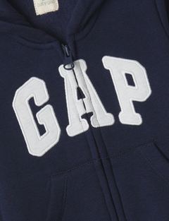 Macacão Moletom Fleece Gap Menino Azul Marinho- GAP9634 - Tamanho 3 - 6 meses - Mimos de Orlando