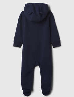 Macacão Moletom Fleece Gap Menino Azul Marinho- GAP9634 - Tamanho 3 - 6 meses na internet