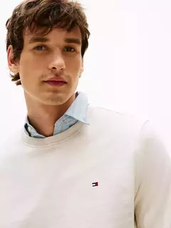 Moletom Tommy Hilfiger Masculino Creme - TH0022 - Tamanho GG na internet