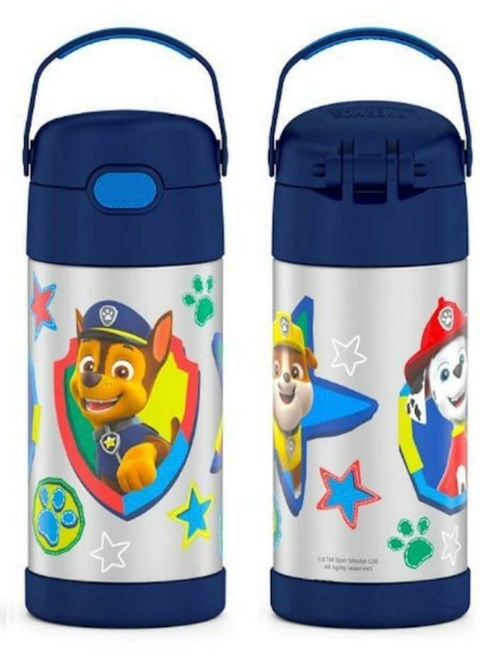 Garrafa Thermos Patrulha Canina Azul