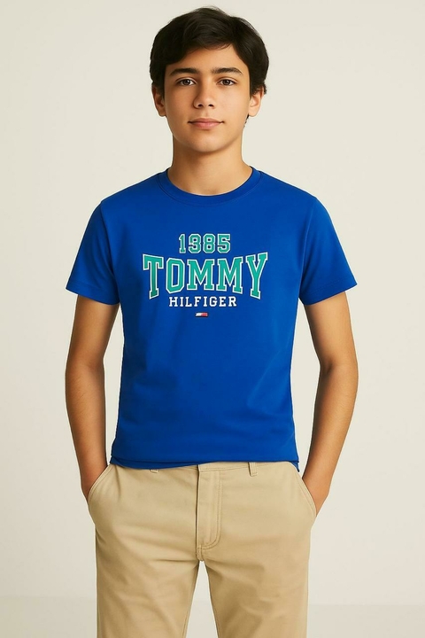 Camiseta Tommy Hilfiger Azul - TH4199 - Tamanho 16 - 18 anos - comprar online