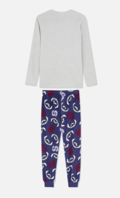Pijama Infantil Micro Fleece Stitch - Tamanho 10 - 11 anos - Mimos de Orlando