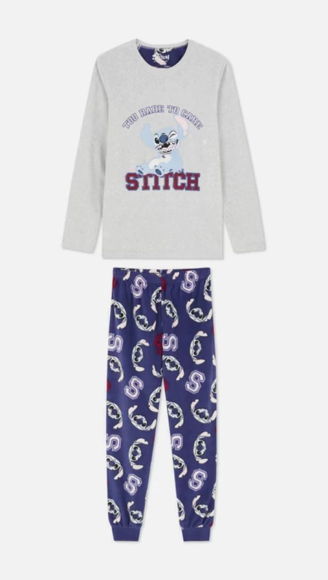 Pijama Infantil Micro Fleece Stitch - Tamanho 10 - 11 anos - comprar online