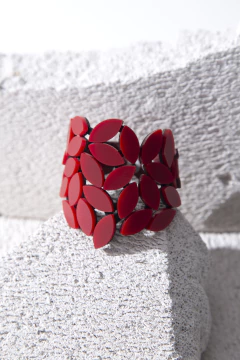 Brazalete Kate Leaves Medium - Rojo - comprar online