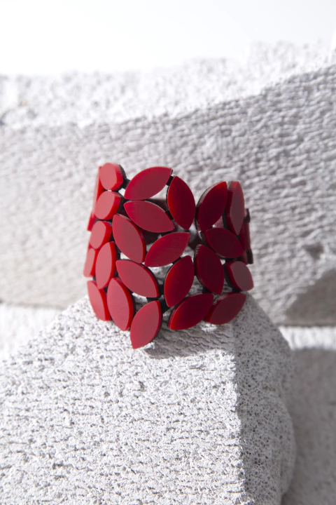Brazalete Kate Leaves Medium - Rojo - comprar online