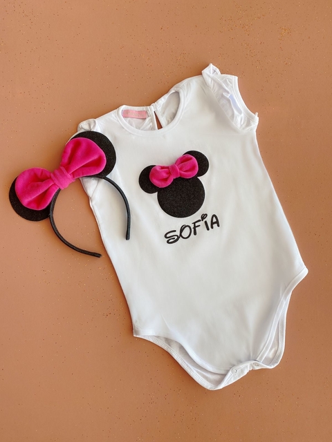 BODY MINNIE PERSONALIZADO