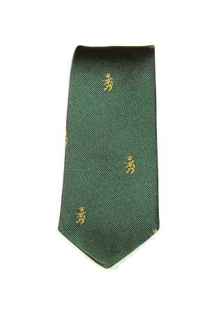 Corbata Lord James verde inglés - Seda Natural ancho de pala 7 cm - (15) - comprar online