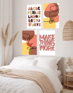 Make things work - cuatro cuadros- 145x95cm