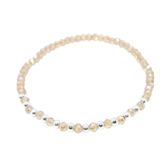 Pulsera Pecas > Cristal #3 Champagne + Plata #3 | AMALO - comprar online