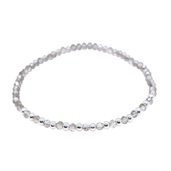 Pulsera Pecas > Cristal #3 Grisón + Plata #3 | AMALO - comprar online