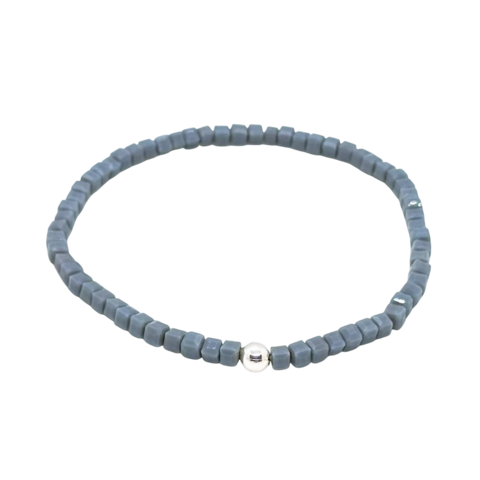 Pulsera Cubo #3 Gris Elastizada | AMALO - comprar online