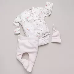 Ajuar 3 piezas con Body APERTURA COMPLETA "NINA" - comprar online