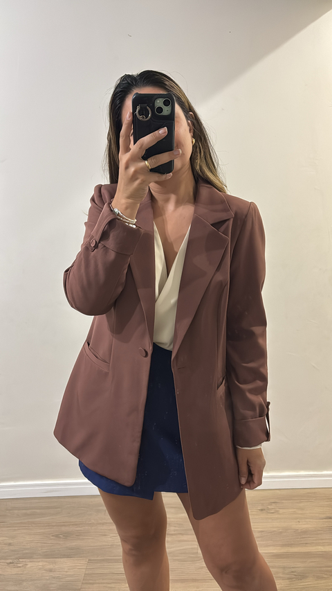 Blazer Chiara | MARROM - comprar online