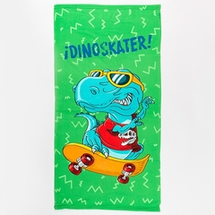 Toallon Playero Infantil Dinosaurio Skater