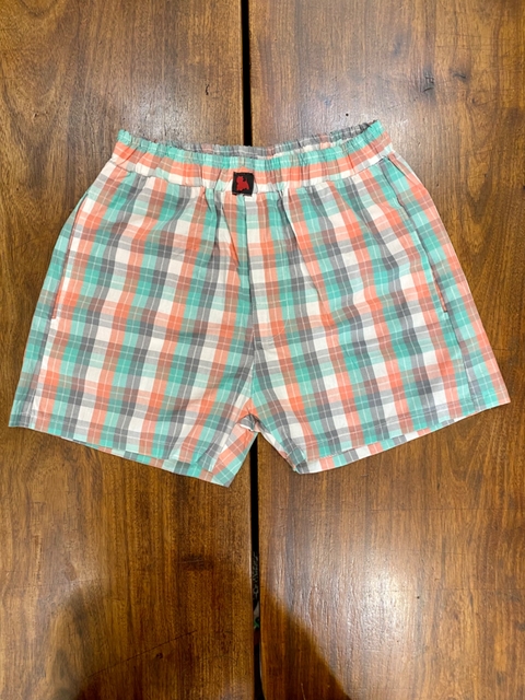 Bermuda pijama de poplin escocés hombre