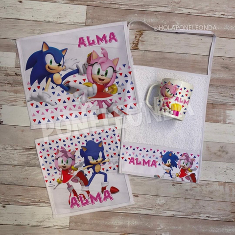 SET DE JARDIN - Sonic + Amy Rose