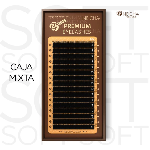 Extensiones de pestañas Soft caja Mixta