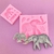 MOLDE DE SILICONA ELEFANTE CON SURICATA - comprar online