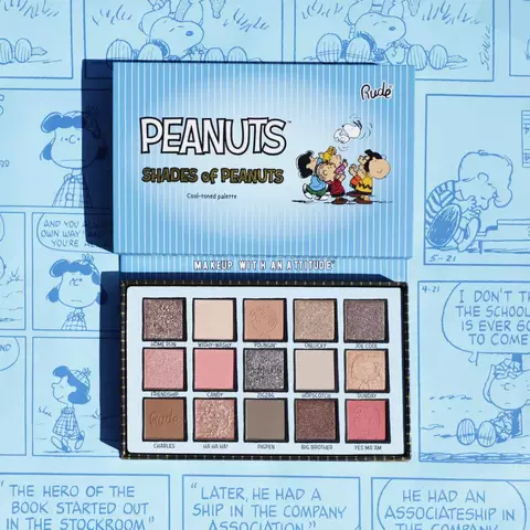 Rude Cosmetics - Shades of Peanuts Eyeshadow Palette - Cool toned