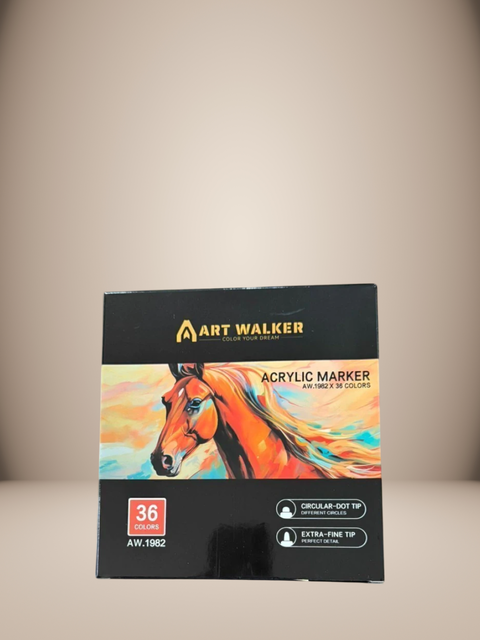 SET X 36 MARCADORES ACRILICOS 2 PUNTAS - comprar online