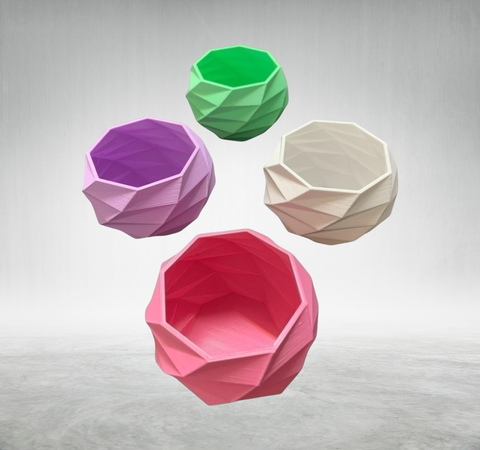 MACETA FACETADA 3D - comprar online