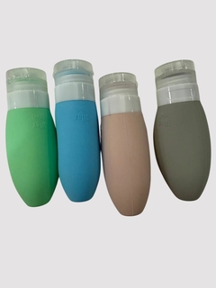 SET DE 4 ENVASES RECARGABLES DE SILICONA - comprar online