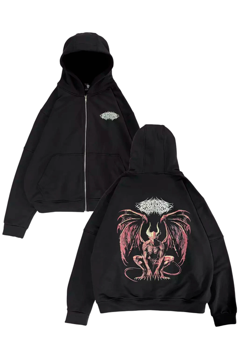 Zip Hoodie Boxyfit Over AcrossTheRainbow H377 - comprar online