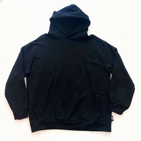 BUZO OVERSIZED NEGRO (FRIZA)