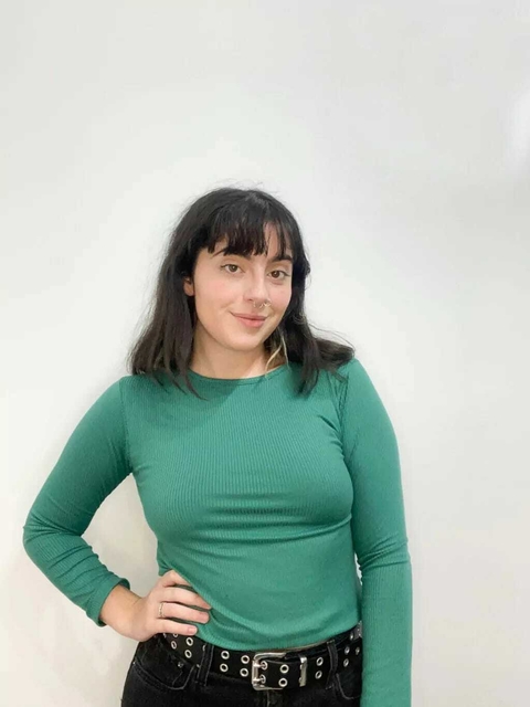 BABY TEE MANGA LARGA VERDE INGLES
