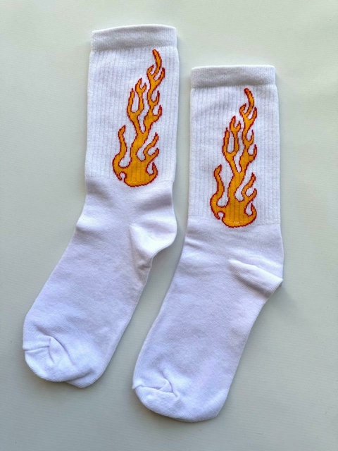 MEDIAS SUPER FIRE BLANCAS