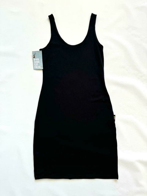 VESTIDO TUBO NEGRO LYCRA