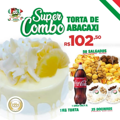 Super Combo c/ Torta Abacaxi de 1kg - comprar online