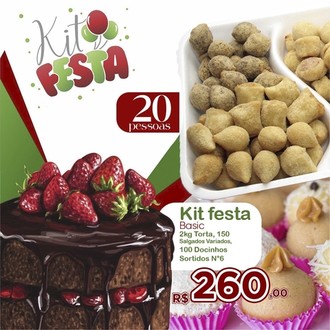 Kit Festa “Basic” 20 pessoas + Papel Arroz Tema (A escolha do Cliente)