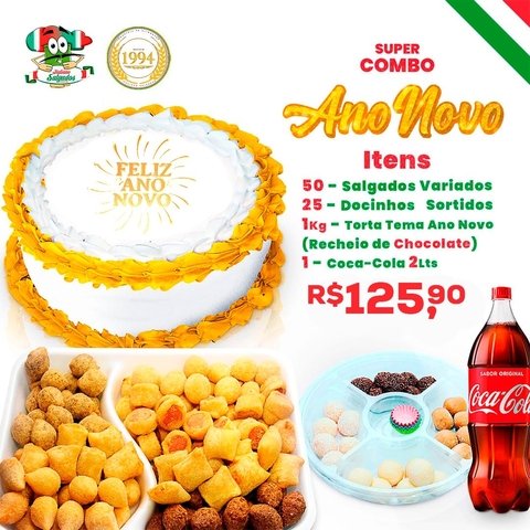 Super Combo De Ano Novo - Torta 1kg - Tema Ano Novo