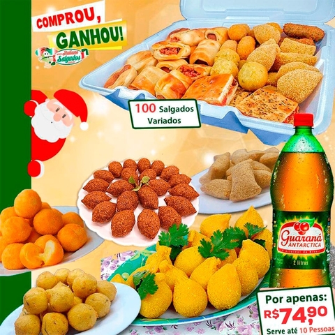 Comprou Ganhou c/ Salgados Variados (Fritos e Assados) + Guaraná Antarctica - comprar online