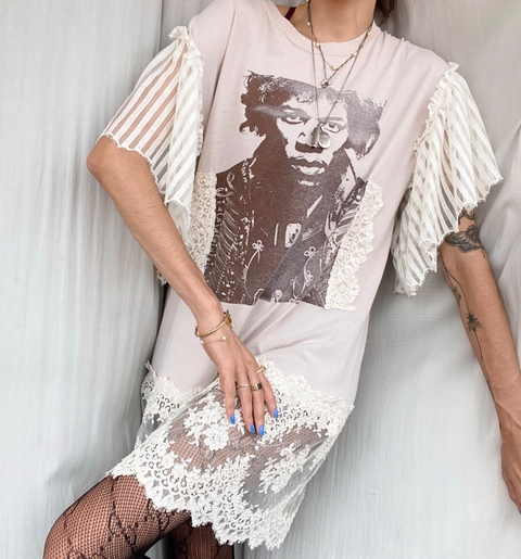 Camiseta Upcycling Jimi Hendrix