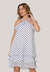 Vestido Bisô Curto Camadas Poá Branco - comprar online