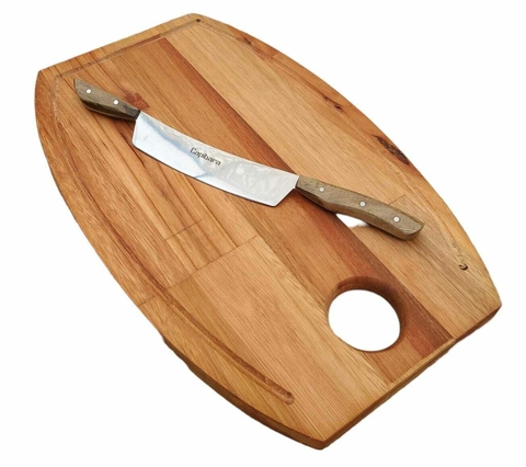 TABLA DE QUESOS CON CUCHILLO TROZADOR CAPIBARA GOURMET
