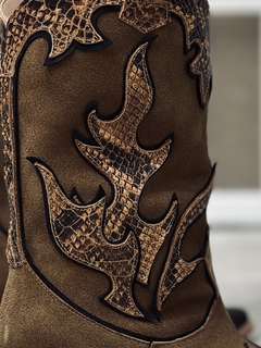 TEXANA TUCSON MARRON COMBINADA - Pame Sarale Zapatos