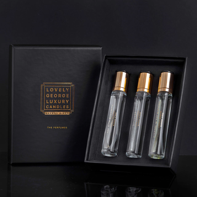 Imagen de 3 PERFUMES 20ML - CLUTCH CUERO