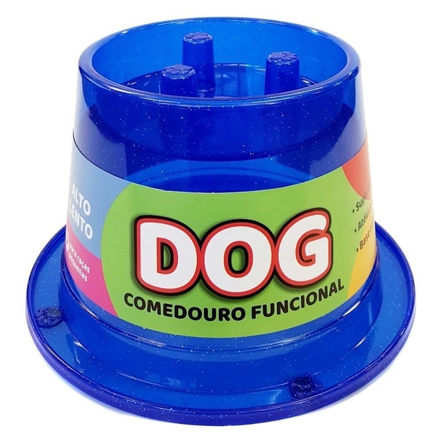 Comedouro Funcional Anti Formiga 250ML Azul Comedouro Funcional Anti Formiga 250ML Azul