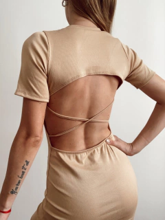 vestido morley sin espalda - Brunella Online