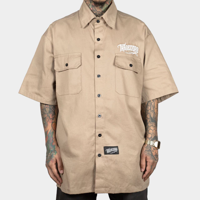 Camisa Work Shirt Treze Core - Bege - comprar online Camisa Work Shirt Treze Core - Bege - comprar online