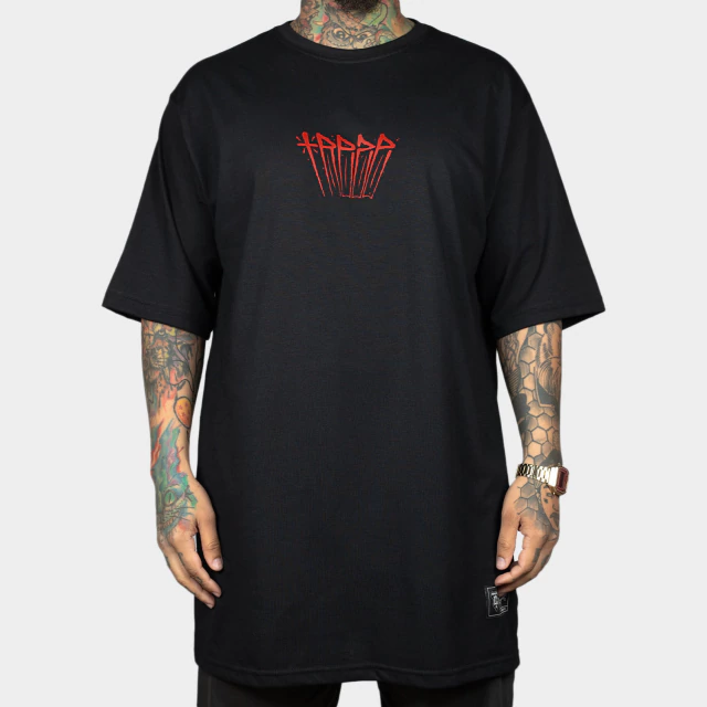 Camiseta Oversized Marginal Script Red - comprar online Camiseta Oversized Marginal Script Red - comprar online