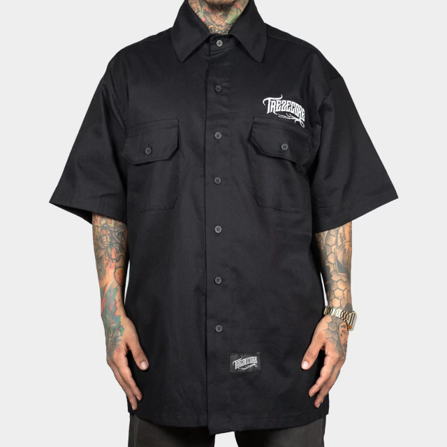 Camisa Work Shirt Treze Core - Preta - comprar online Camisa Work Shirt Treze Core - Preta - comprar online
