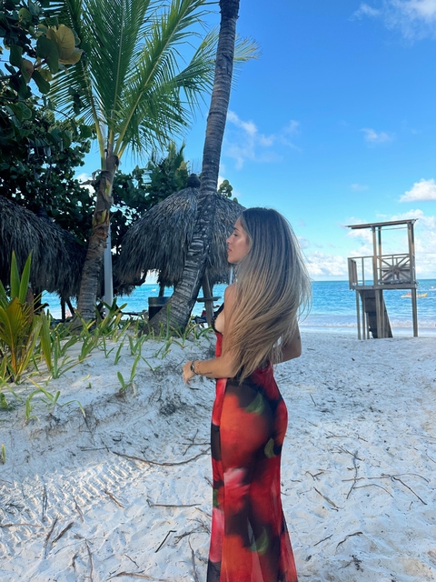 VESTIDO TULUM MICROTUL ENCAJE IMPORTADO en internet