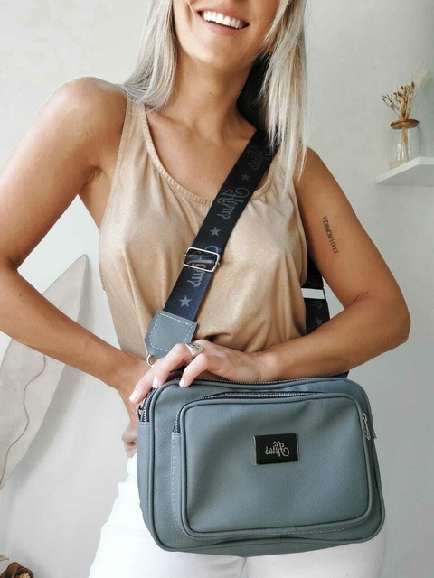 Bandolera amalia gris - comprar online