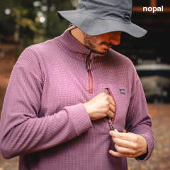 BUZO POLAR VENT SPANDEX CON MEDIO CIERRE UNISEX UVA en internet
