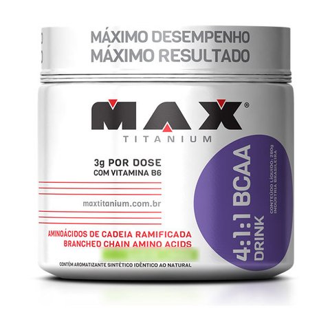 Pote com BCAA DRINK 380G - MAX TITANIUM