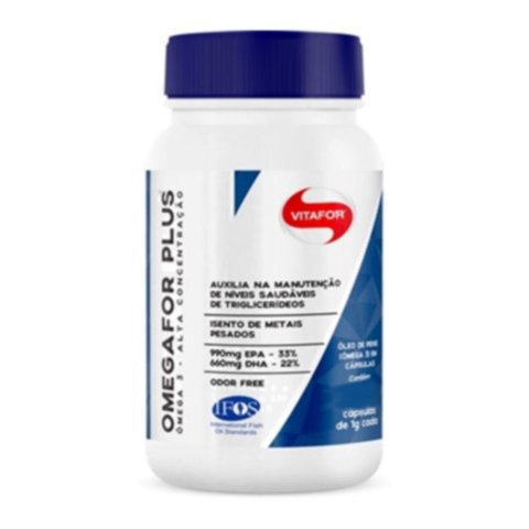 Pote de ÔMEGA FOR PLUS 1000MG 120(CAPS) - VITAFOR